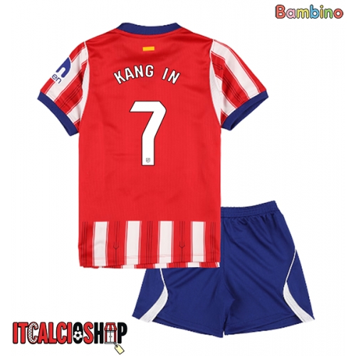 Atletico Madrid Lee Kang-in #7 Prima Maglia Bambino 2026-27 Manica Corta (+ Pantaloni corti)